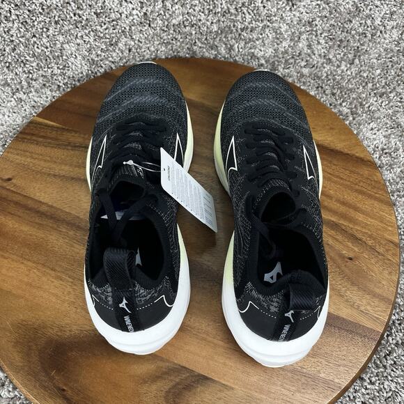 Mizuno Wave Neo Wind Womens Size 11.5 Running Shoes Undyed Black Starlight NEW - Picture 7 of 11